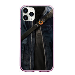 Чехол iPhone 11 Pro матовый Watch Dogs 2, цвет: 3D-розовый