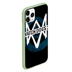 Чехол iPhone 11 Pro матовый Watch Dogs 2, цвет: 3D-салатовый — фото 2