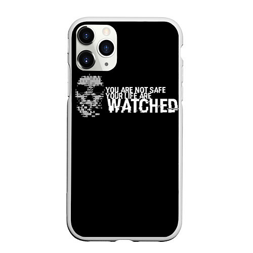 Чехол iPhone 11 Pro матовый Watch Dogs 2 / 3D-Белый – фото 1