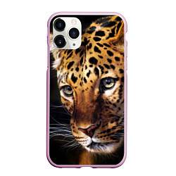 Чехол iPhone 11 Pro матовый Глаза леопарда