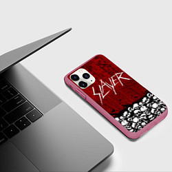 Чехол iPhone 11 Pro матовый Slayer Red, цвет: 3D-малиновый — фото 2