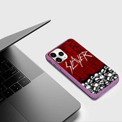 Чехол iPhone 11 Pro матовый Slayer Red, цвет: 3D-фиолетовый — фото 2
