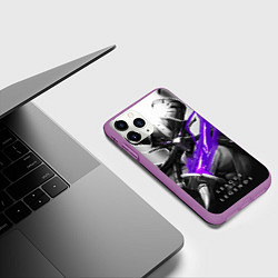 Чехол iPhone 11 Pro матовый Kassadin, цвет: 3D-фиолетовый — фото 2