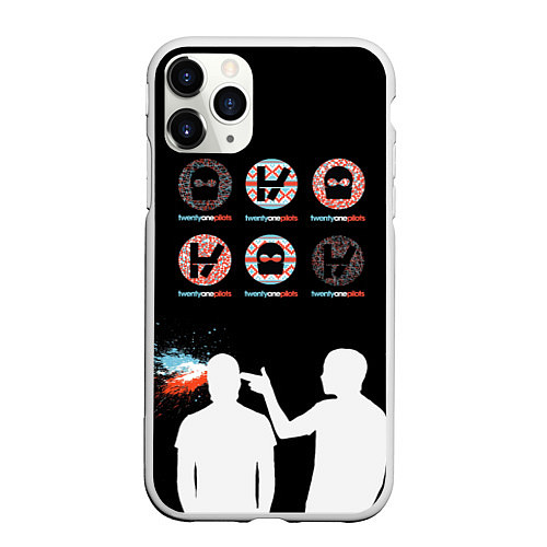 Чехол iPhone 11 Pro матовый Twenty one pilots / 3D-Белый – фото 1