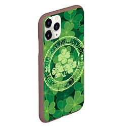 Чехол iPhone 11 Pro матовый Ireland, Happy St. Patricks Day, цвет: 3D-коричневый — фото 2