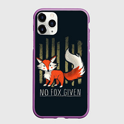 Чехол iPhone 11 Pro матовый No Fox Given