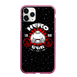 Чехол iPhone 11 Pro матовый Hero Gym