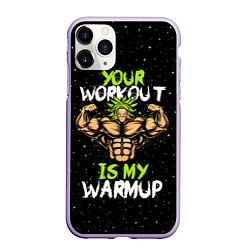 Чехол iPhone 11 Pro матовый My Workout, цвет: 3D-светло-сиреневый