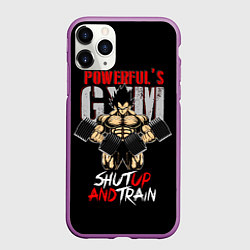 Чехол iPhone 11 Pro матовый Powerful Gym, цвет: 3D-фиолетовый