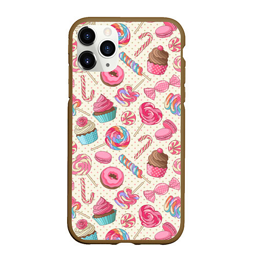 Чехол iPhone 11 Pro матовый Радости для сладости / 3D-Коричневый – фото 1