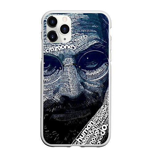 Чехол iPhone 11 Pro матовый Стив Джобс / 3D-Белый – фото 1