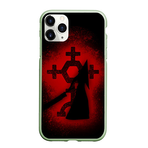 Чехол iPhone 11 Pro матовый Silent Hill: Dark Faith / 3D-Салатовый – фото 1