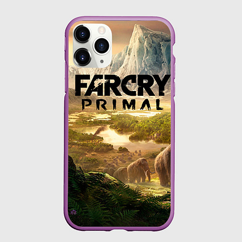 Чехол iPhone 11 Pro матовый Far Cry: Primal / 3D-Фиолетовый – фото 1