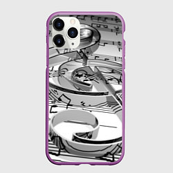 Чехол iPhone 11 Pro матовый Скрипичный ключ