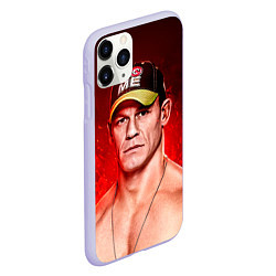 Чехол iPhone 11 Pro матовый John Cena: Flame, цвет: 3D-светло-сиреневый — фото 2