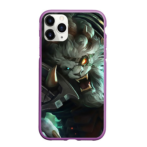 Чехол iPhone 11 Pro матовый Ренгар / 3D-Фиолетовый – фото 1