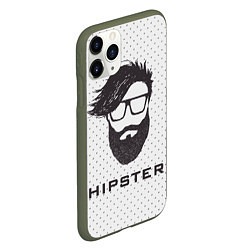 Чехол iPhone 11 Pro матовый Hipster, цвет: 3D-темно-зеленый — фото 2