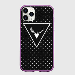 Чехол iPhone 11 Pro матовый Hipster Wonderland, цвет: 3D-фиолетовый