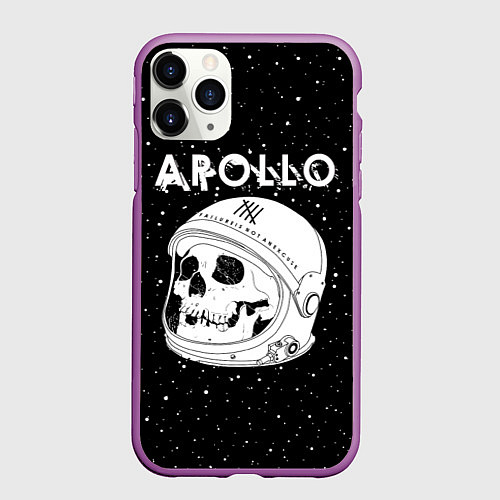 Чехол iPhone 11 Pro матовый Apollo / 3D-Фиолетовый – фото 1