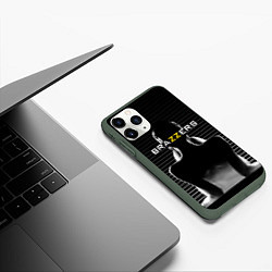 Чехол iPhone 11 Pro матовый Brazzers - контрсвет, цвет: 3D-темно-зеленый — фото 2