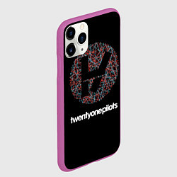 Чехол iPhone 11 Pro матовый Twenty one pilots, цвет: 3D-фиолетовый — фото 2