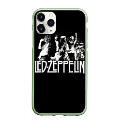 Чехол iPhone 11 Pro матовый Led Zeppelin: Mono, цвет: 3D-салатовый
