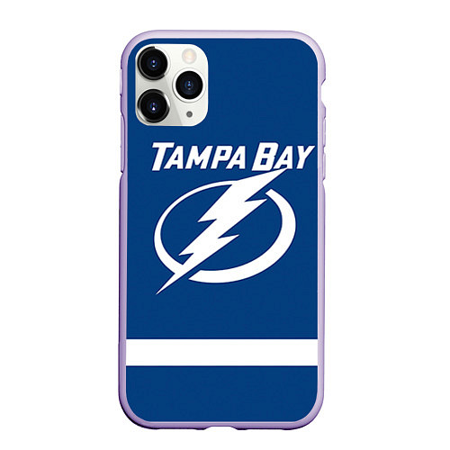 Чехол iPhone 11 Pro матовый Tampa Bay: Kucherov / 3D-Светло-сиреневый – фото 1