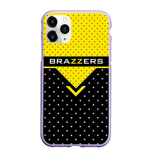 Чехол iPhone 11 Pro матовый Brazzers Style / 3D-Светло-сиреневый – фото 1