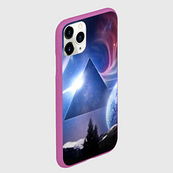 Чехол iPhone 11 Pro матовый Pink Floyd: Space, цвет: 3D-фиолетовый — фото 2