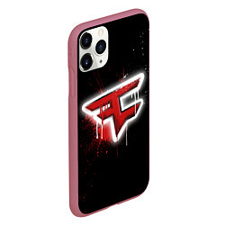 Чехол iPhone 11 Pro матовый FaZe Clan: Black collection, цвет: 3D-малиновый — фото 2