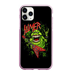 Чехол iPhone 11 Pro матовый Slayer Slimer, цвет: 3D-розовый