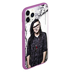 Чехол iPhone 11 Pro матовый Skrillex Boy, цвет: 3D-фиолетовый — фото 2