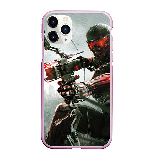 Чехол iPhone 11 Pro матовый Кризис / 3D-Розовый – фото 1