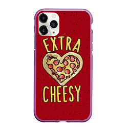 Чехол iPhone 11 Pro матовый Extra Cheesy, цвет: 3D-фиолетовый