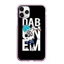 Чехол iPhone 11 Pro матовый Super God Dab, цвет: 3D-розовый