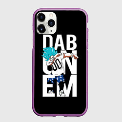 Чехол iPhone 11 Pro матовый Super God Dab, цвет: 3D-фиолетовый