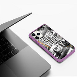Чехол iPhone 11 Pro матовый New York City, цвет: 3D-фиолетовый — фото 2