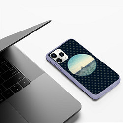 Чехол iPhone 11 Pro матовый Морское настроение, цвет: 3D-светло-сиреневый — фото 2