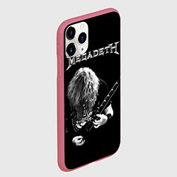 Чехол iPhone 11 Pro матовый Dave Mustaine, цвет: 3D-малиновый — фото 2