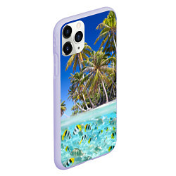 Чехол iPhone 11 Pro матовый Таиланд, цвет: 3D-светло-сиреневый — фото 2