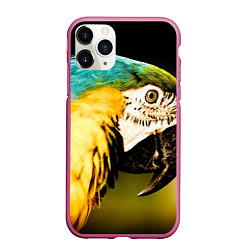 Чехол iPhone 11 Pro матовый Улыбка попугая