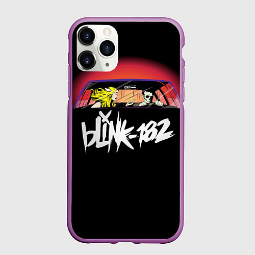 Чехол iPhone 11 Pro матовый Blink-182 / 3D-Фиолетовый – фото 1
