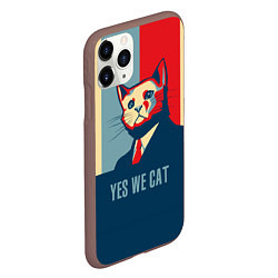 Чехол iPhone 11 Pro матовый Yes we CAT, цвет: 3D-коричневый — фото 2