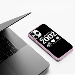 Чехол iPhone 11 Pro матовый Дата выпуска 2002, цвет: 3D-розовый — фото 2
