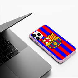 Чехол iPhone 11 Pro матовый Barca FCB Club, цвет: 3D-розовый — фото 2