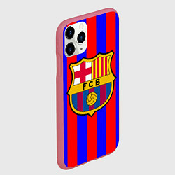 Чехол iPhone 11 Pro матовый Barca FCB Club, цвет: 3D-малиновый — фото 2