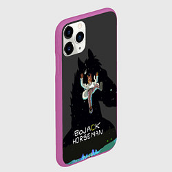 Чехол iPhone 11 Pro матовый Bojack Horseman, цвет: 3D-фиолетовый — фото 2
