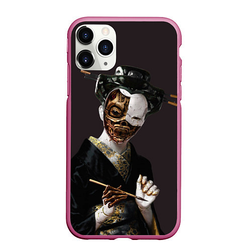 Чехол iPhone 11 Pro матовый Ghost In The Shell 1 / 3D-Малиновый – фото 1