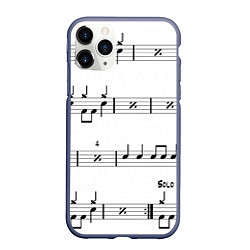 Чехол iPhone 11 Pro матовый I LOVE ROCK AND ROLL