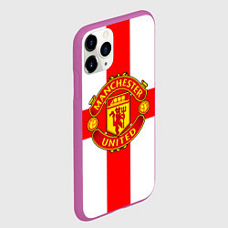 Чехол iPhone 11 Pro матовый Manchester Utd: England, цвет: 3D-фиолетовый — фото 2